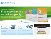 Tablet Screenshot of instantconference.com